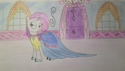 Size: 3141x1795 | Tagged: artist needed, safe, rarity, pony, unicorn, boutique, clothes, dress, pencil drawing, solo