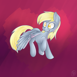 Size: 1000x1000 | Tagged: safe, artist:akara-art, derpy hooves, pegasus, pony, female, mare, solo