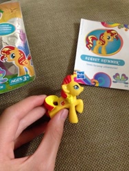 Size: 720x960 | Tagged: safe, sunset shimmer, human, pony, unicorn, blind bag, irl, irl human, photo, toy