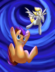 Size: 448x588 | Tagged: safe, artist:derpiliciouspony, derpy hooves, doctor whooves, pegasus, pony, female, mare, vortex