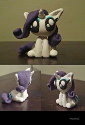 Size: 735x1088 | Tagged: safe, artist:pika-robo, rarity, chibi, clay, irl, photo, sculpture