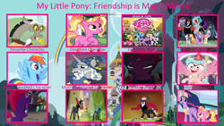 Size: 1024x576 | Tagged: safe, artist:otakunintendonerd, applejack, cozy glow, discord, fluttershy, glitter drops, lord tirek, luster dawn, pinkie pie, queen chrysalis, rainbow dash, rarity, spring rain, star swirl the bearded, tempest shadow, twilight sparkle, twilight sparkle (alicorn), alicorn, changeling, changeling queen, earth pony, pony, frenemies (episode), my little pony: the movie, the ending of the end, the last problem, twilight's kingdom, alicornified, cozycorn, mane six, op has an opinion, opinion, race swap