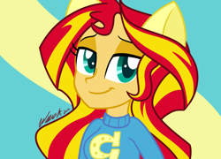 Size: 1024x736 | Tagged: safe, artist:wubcakeva, sunset shimmer, equestria girls, solo, wondercolts