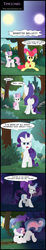 Size: 1262x6871 | Tagged: safe, artist:toxic-mario, apple bloom, rarity, sweetie belle, pony, unicorn, princess twilight sparkle (episode), season 4, comic, daynight, magic