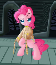 Size: 1200x1400 | Tagged: safe, artist:paulyt7, pinkie pie, pony, bipedal, pinkamena diane pie, solo, straitjacket