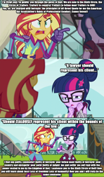 Size: 1280x2160 | Tagged: safe, edit, edited screencap, screencap, sci-twi, sunset shimmer, twilight sparkle, equestria girls, friendship games, cape fear, caption, exploitable meme, image macro, meme, sunset yells at twilight