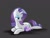 Size: 4000x3000 | Tagged: safe, artist:kianamai, rarity, oc, oc:crystal clarity, dracony, pony, unicorn, baby, female, interspecies offspring, kilalaverse, mother and child, mother and daughter, next generation, offspring, parent and child, parent:rarity, parent:spike, parents:sparity