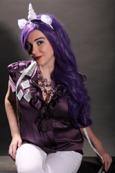 Size: 3456x5184 | Tagged: safe, artist:lochlan o'neil, rarity, human, cosplay, irl, irl human, measuring tape, photo, solo