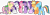 Size: 25536x7700 | Tagged: safe, artist:frownfactory, derpibooru import, applejack, fluttershy, pinkie pie, rainbow dash, rarity, spike, starlight glimmer, twilight sparkle, twilight sparkle (alicorn), alicorn, dragon, earth pony, pegasus, pony, unicorn, a hearth's warming tail, absurd resolution, christmas, dangerously high res, eyes closed, female, hearth's warming, hearth's warming eve, holiday, male, mane six, mare, simple background, transparent background, vector