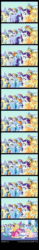 Size: 900x5800 | Tagged: safe, artist:tamalesyatole, derpibooru import, applejack, fluttershy, pinkie pie, rainbow dash, rarity, crystal pony, earth pony, pegasus, pony, unicorn, the crystal empire, animated, clothes, comic, costume, crowd, crystal empire, dialogue, disguise, disguise-ception, fluttershy suit, pinkie costume, pinkie suit, pony costume, ponysuit, show accurate, surprise motherfucker, the ride never ends, we need to go deeper