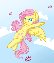 Size: 2000x2300 | Tagged: safe, artist:oblivinite, fluttershy, pegasus, pony, female, mare, pink mane, solo, yellow coat