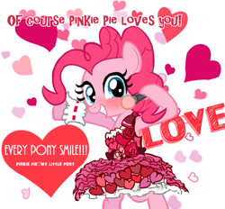 Size: 599x556 | Tagged: safe, artist:momo, pinkie pie, pony, bipedal, clothes, cute, diapinkes, dress, solo