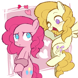 Size: 712x712 | Tagged: artist needed, safe, pinkie pie, surprise, earth pony, pony, g1, alternate hairstyle, askharajukupinkiepie, g1 to g4, generation leap