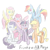 Size: 1024x1024 | Tagged: safe, artist:martinhello, derpibooru import, applejack, fluttershy, pinkie pie, rainbow dash, rarity, twilight sparkle, twilight sparkle (alicorn), alicorn, earth pony, pegasus, pony, unicorn, female, mane six, mare, traditional art