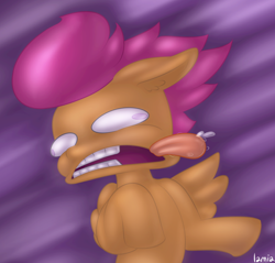 Size: 1150x1100 | Tagged: safe, artist:lamia, scootaloo, faic, solo, wat