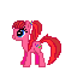 Size: 384x384 | Tagged: safe, artist:littlenaughtypony, pacific glow, animated, gif, pixel art, simple background, transparent background