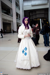 Size: 1365x2048 | Tagged: safe, artist:masterofsmiles, rarity, human, clothes, convention, cosplay, dress, irl, irl human, no more ponies at source, photo, youmacon, youmacon 2013