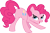 Size: 7712x5036 | Tagged: safe, artist:baka-neku, pinkie pie, earth pony, pony, absurd resolution, balloonbutt, featureless crotch, plot, simple background, solo, transparent background, vector