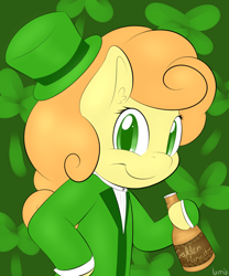 Size: 1000x1200 | Tagged: safe, artist:lamia, carrot top, golden harvest, saint patrick's day, solo