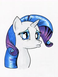 Size: 4398x5848 | Tagged: safe, artist:boxedsurprise, rarity, pony, unicorn, absurd resolution, duckface, pouting, solo