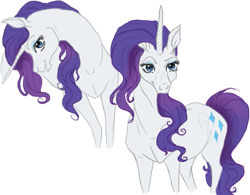 Size: 707x552 | Tagged: safe, artist:leavingneverland, rarity, pony, unicorn, female, horn, mare, solo, white coat