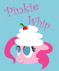 Size: 816x979 | Tagged: safe, artist:crazypon3, pinkie pie, earth pony, pony, female, mare, pink coat, pink mane, solo, whipped cream