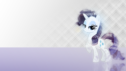 Size: 1920x1080 | Tagged: safe, artist:mithandir730, artist:mysteriouskaos, rarity, pony, unicorn, abstract background, female, lidded eyes, mare, raised hoof, smiling, solo, vector, wallpaper