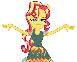 Size: 1182x950 | Tagged: safe, artist:berrypunchrules, sunset shimmer, equestria girls, simple background, transparent background