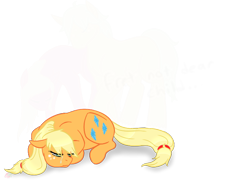 Size: 726x526 | Tagged: safe, applejack, earth pony, pony, applejack's parents, ask frustrated applejack, swapped cutie marks, tumblr