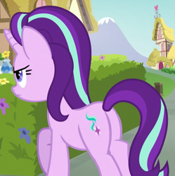 Size: 589x592 | Tagged: safe, screencap, starlight glimmer, pony, fame and misfortune, cropped, plot