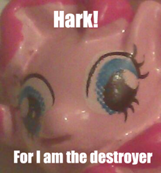 Size: 370x398 | Tagged: safe, pinkie pie, earth pony, pony, caption, meme, quality, wat