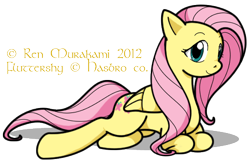 Size: 480x315 | Tagged: safe, artist:safe-test, fluttershy, pegasus, pony, female, mare, pink mane, solo, yellow coat