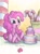 Size: 643x867 | Tagged: safe, artist:agnesgarbowska, pinkie pie, earth pony, pony, cake, candy, candy cane, food, solo