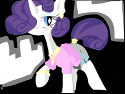 Size: 1024x768 | Tagged: safe, artist:supernoncutie, rarity, pony, unicorn, clothes, earring, solo