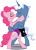 Size: 3623x5048 | Tagged: safe, artist:benybing, pinkie pie, pokey pierce, earth pony, pony, blushing, clothes, female, frilled swimsuit, hug, kissing, male, one-piece swimsuit, pokeypie, shipping, straight, swimming trunks, swimsuit