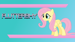 Size: 1920x1080 | Tagged: safe, artist:divideddemensions, fluttershy, pegasus, pony, simple background, solo, vector, wallpaper