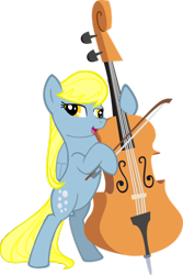 Size: 730x1094 | Tagged: safe, artist:aceofponies, derpy hooves, octavia melody, earth pony, pegasus, pony, female, fusion, mare, solo