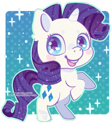 Size: 459x508 | Tagged: safe, artist:miss-glitter, rarity, pony, unicorn, blushing, female, mare, purple mane, solo, white coat