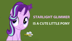 Size: 715x409 | Tagged: safe, starlight glimmer, pony, unicorn, fame and misfortune, captain obvious, cute, female, glimmerbetes, hair flip, hair over one eye, mare, truth
