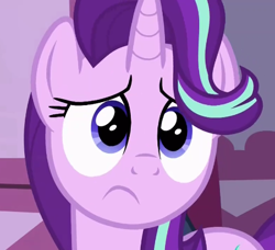 Size: 450x411 | Tagged: safe, screencap, starlight glimmer, pony, fame and misfortune, sad, solo