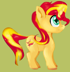 Size: 2894x2967 | Tagged: safe, artist:chrisgotjar, sunset shimmer, pony, unicorn, newbie artist training grounds, solo