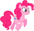 Size: 2456x2246 | Tagged: safe, artist:silentmatten, pinkie pie, earth pony, pony, simple background, solo, transparent background, vector