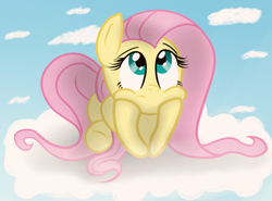 Size: 1024x759 | Tagged: safe, artist:emedina13, artist:otto720, fluttershy, pegasus, pony, bored, solo