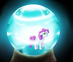 Size: 1700x1443 | Tagged: safe, artist:verypen, pinkie pie, earth pony, pony, friendship is witchcraft, crystal ball, solo