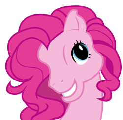 Size: 4250x4139 | Tagged: safe, artist:silentmatten, pinkie pie, earth pony, pony, absurd resolution, simple background, solo, transparent background, vector