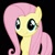 Size: 486x486 | Tagged: safe, artist:takua770, fluttershy, pegasus, pony, black background, simple background, solo, vector