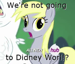 Size: 304x261 | Tagged: safe, derpy hooves, pegasus, pony, didney worl, female, gasp, mare, the horror