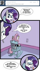 Size: 1260x2250 | Tagged: safe, artist:pembroke, rarity, sweetie belle, pony, unicorn, ask meanie belle, comic, meanie belle, the simpsons, tumblr