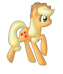 Size: 1710x2000 | Tagged: safe, artist:tofuudog, applejack, earth pony, pony, female, mare, simple background, solo