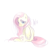 Size: 1000x1000 | Tagged: safe, artist:aba-kadabra, fluttershy, pegasus, pony, female, mare, pink mane, solo, yellow coat